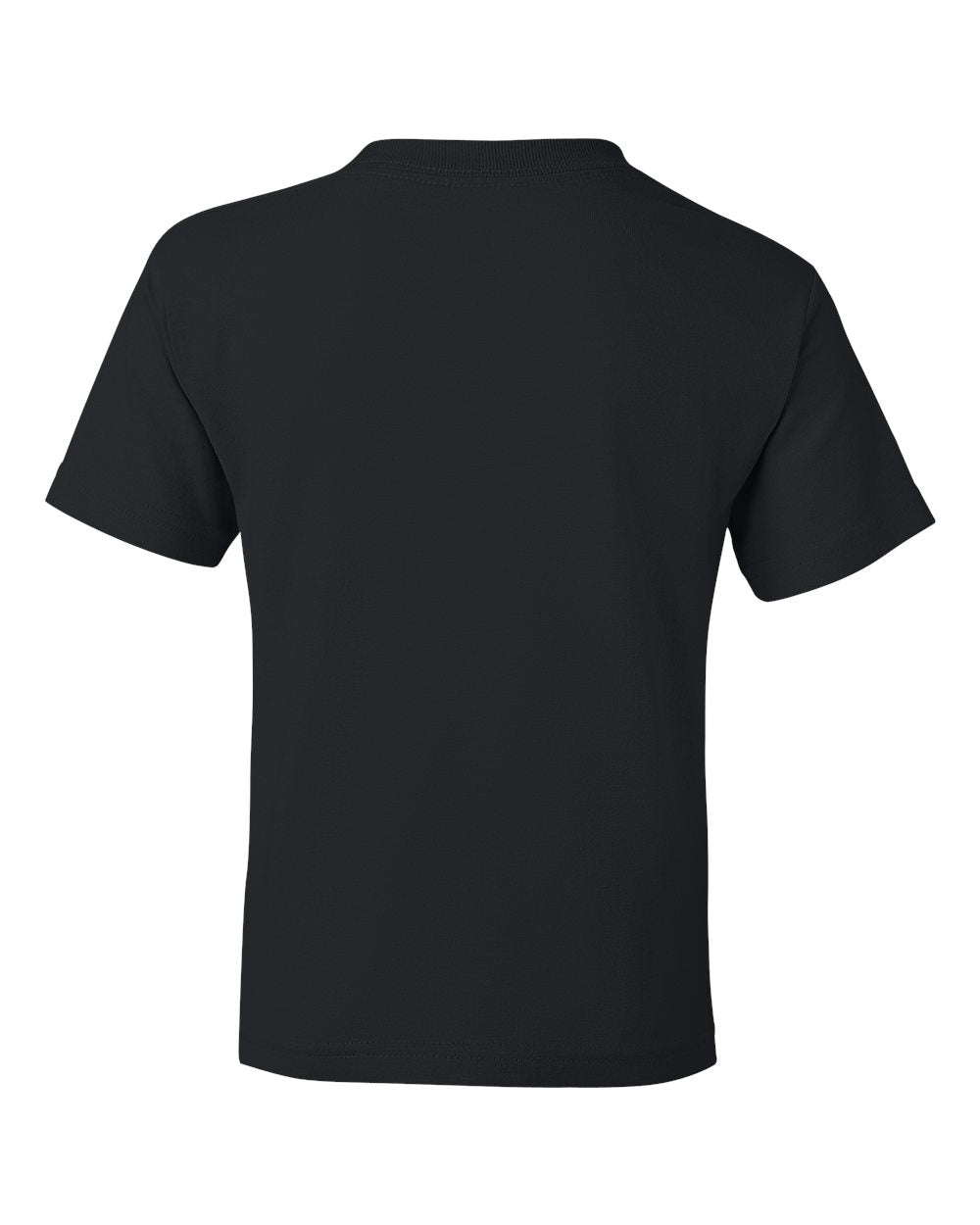 black kids tee back view