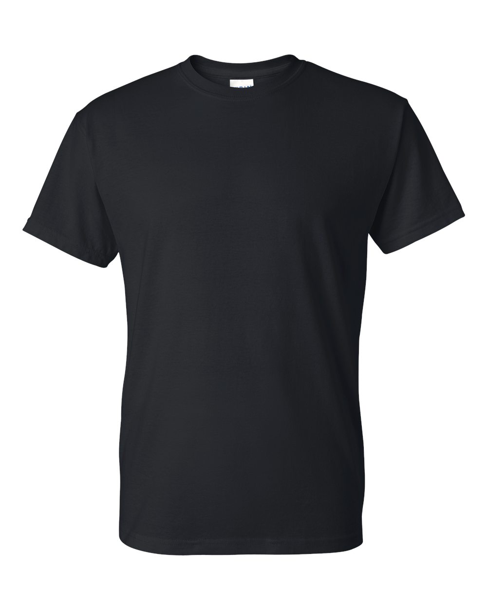 black t-shirt front view