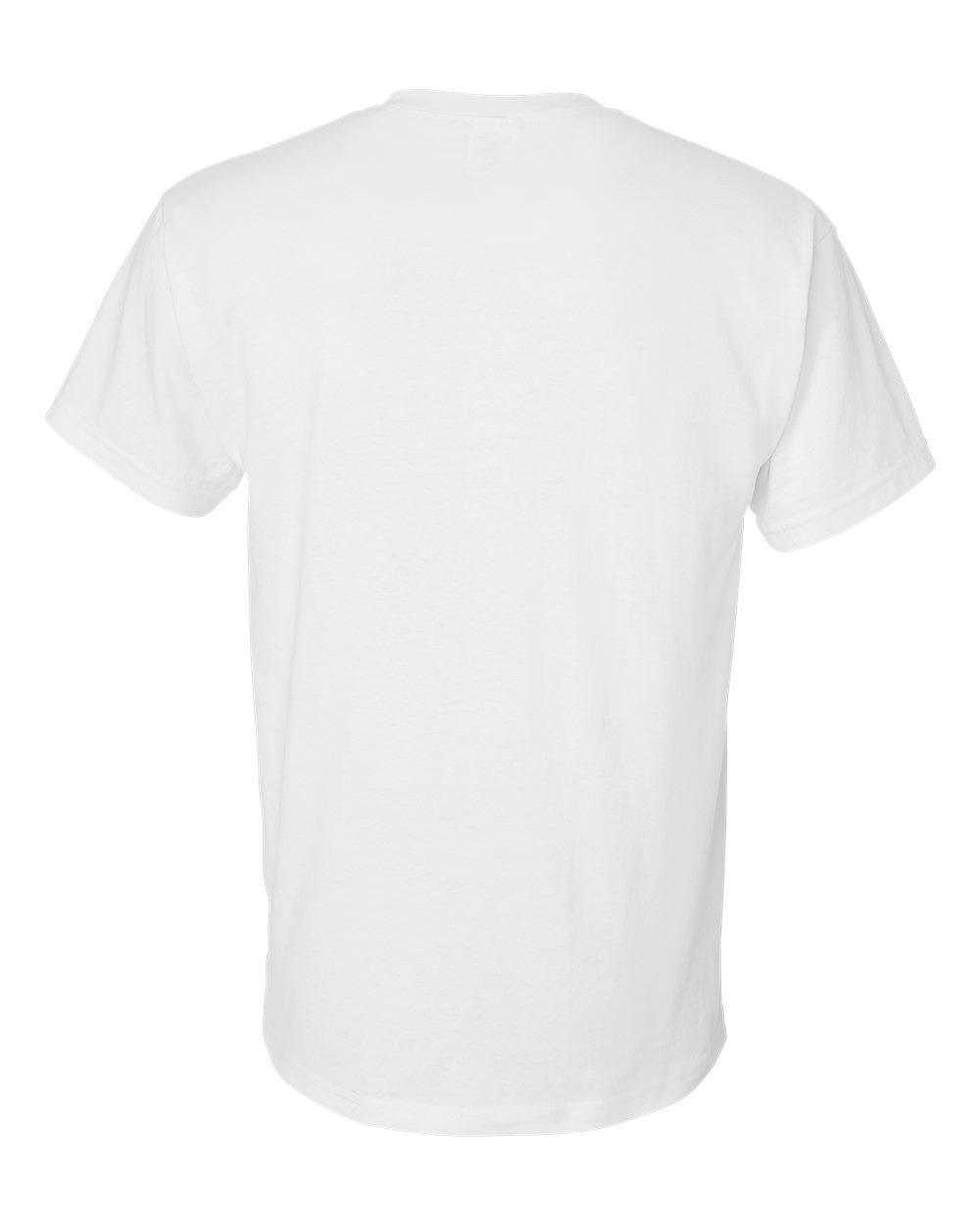 white t-shirt back view
