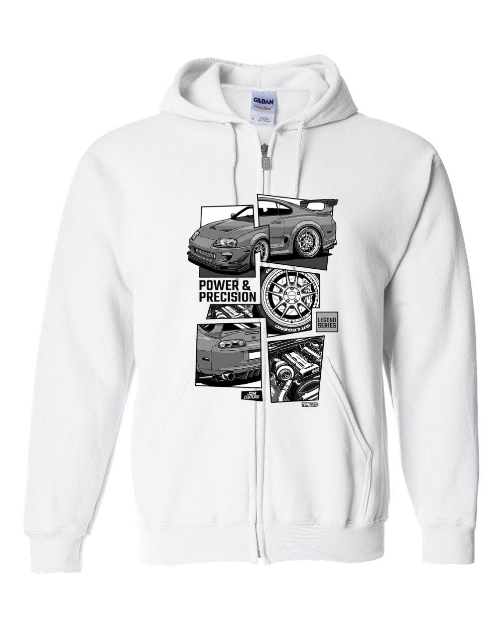 Toyota Supra "Power & Precision" Zip Hoodie