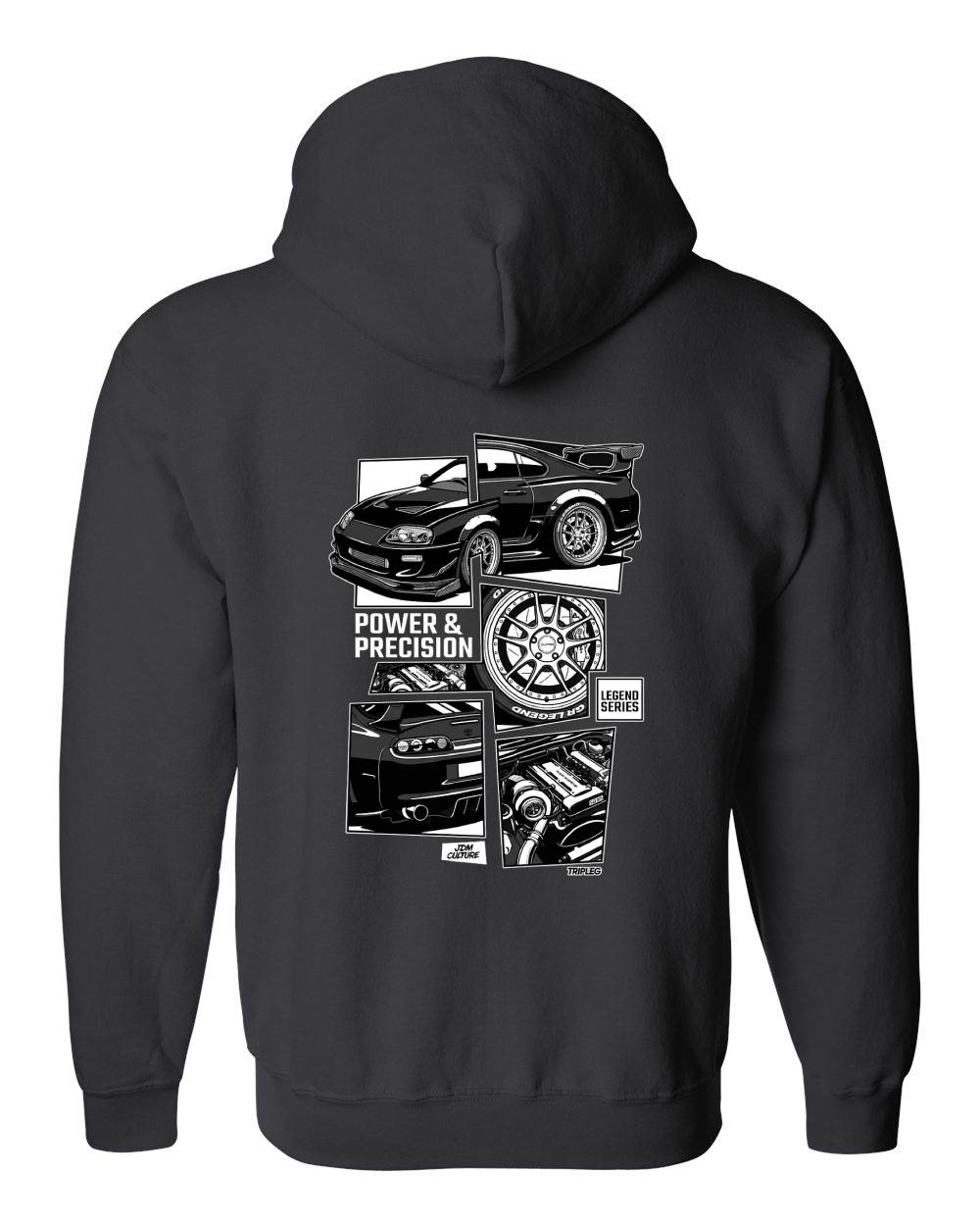 Toyota Supra "Power & Precision" Zip Hoodie