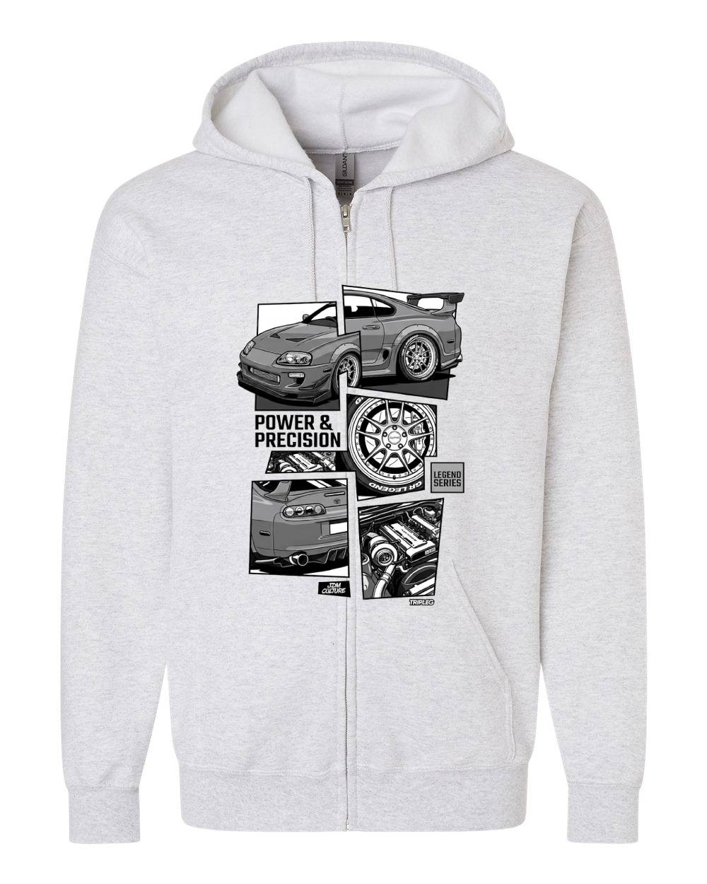 Toyota Supra "Power & Precision" Zip Hoodie