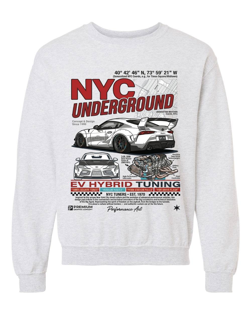 NYC Underground Crewneck Sweatshirt