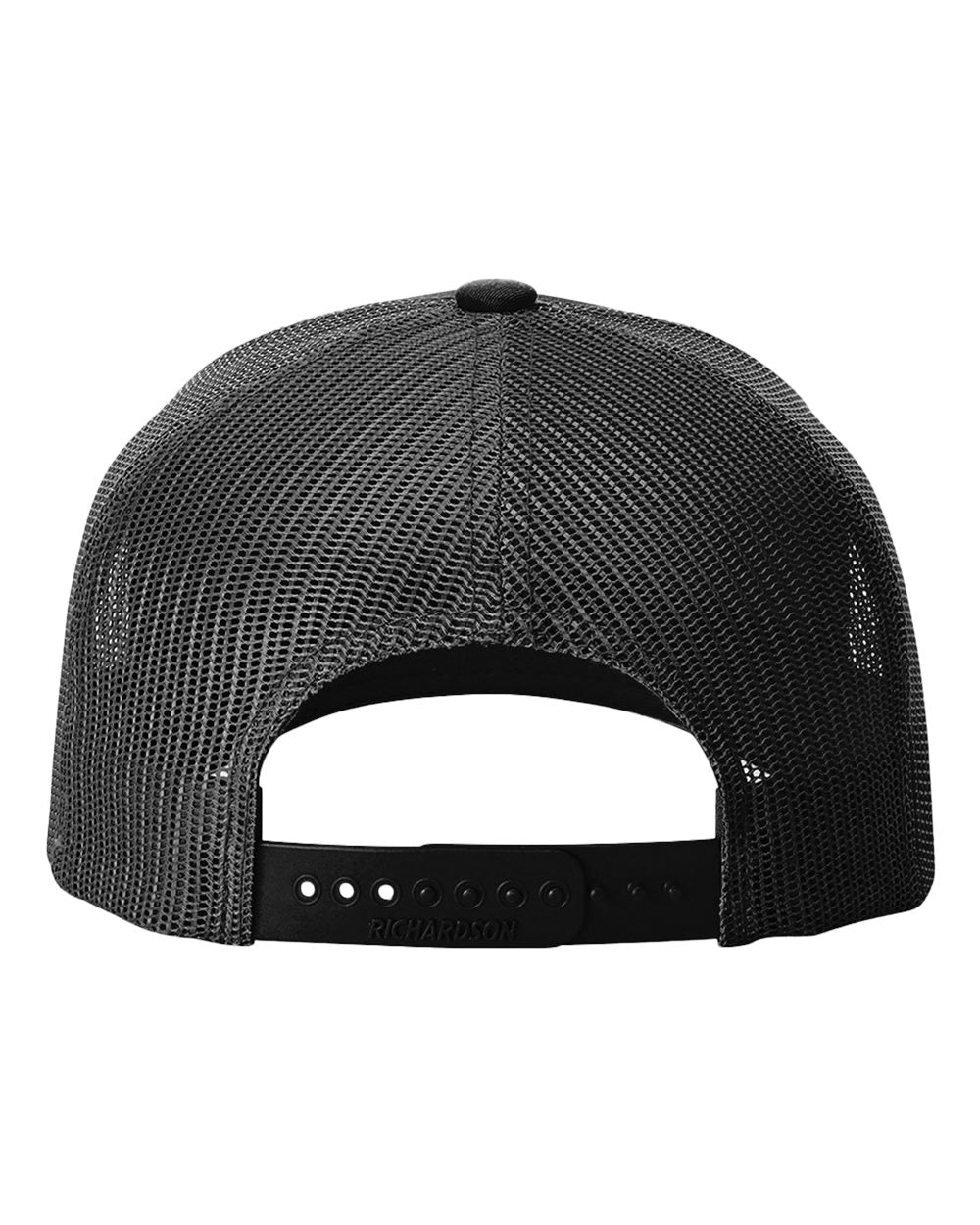 black hat back view