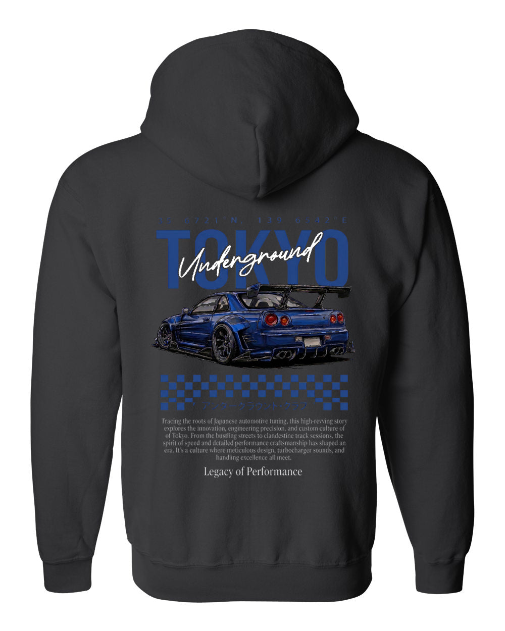 Tokyo Underground GTR Hoodie | JDM Skyline