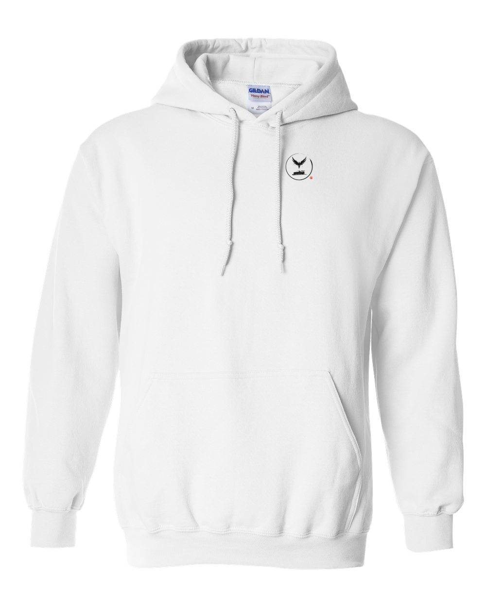 Kuro Tenshi Drift Hoodie white front left-chest seal