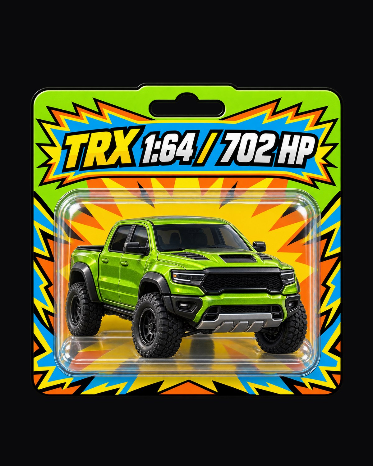 TRX 1:64 Blister Card Tee, Ram 1500 TRX Toy Car Graphic design only