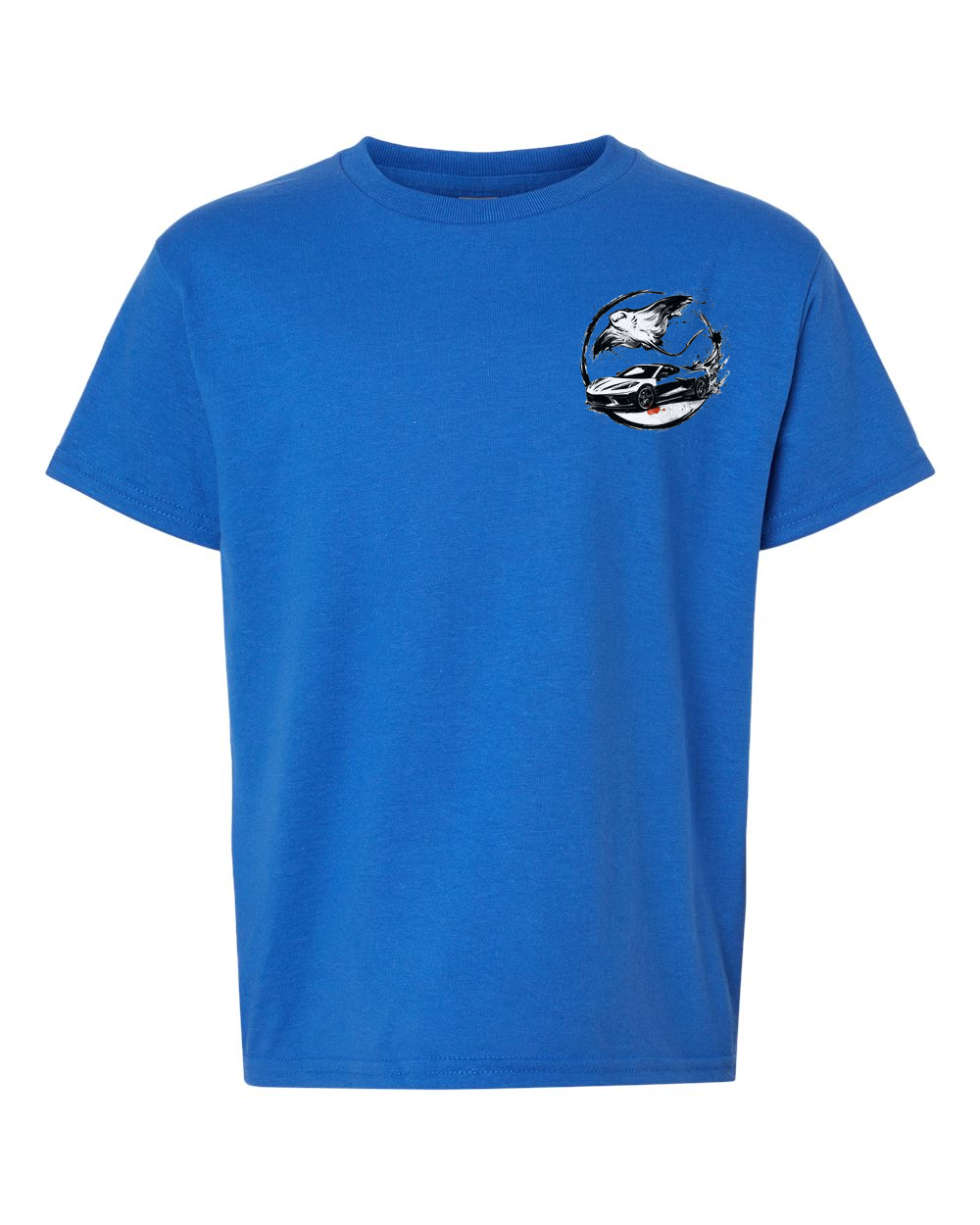 Stingray Blade Kids T-Shirt Royal front