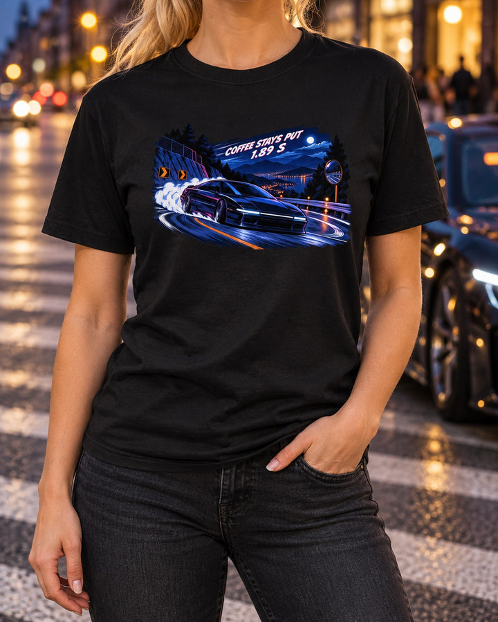 Lucid Air Sapphire Anime Night Touge Shirt, EV Car Tee T-Shirt Black worn hero