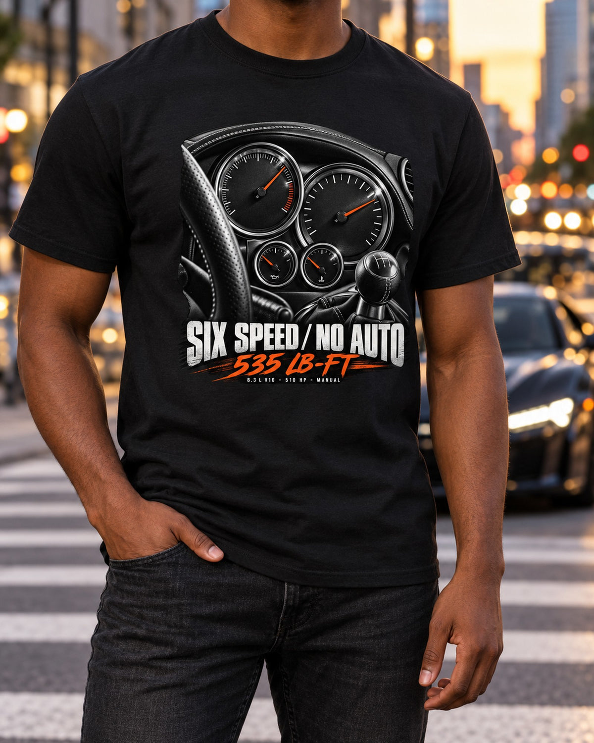 2006 Dodge Viper SRT-10 ZB I Gauge Cluster Cockpit Shirt T-Shirt Black worn hero