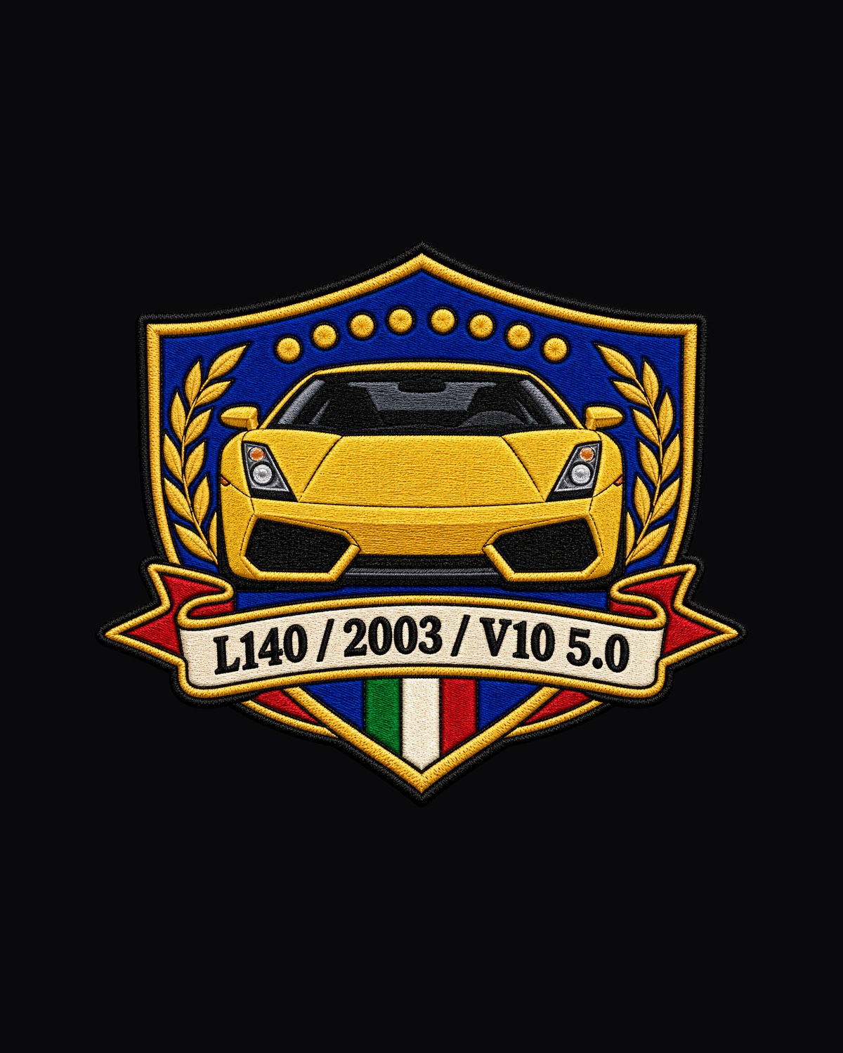 Gallardo L140 V10 Crest Tee, 2003 Car Guy Shirt design only