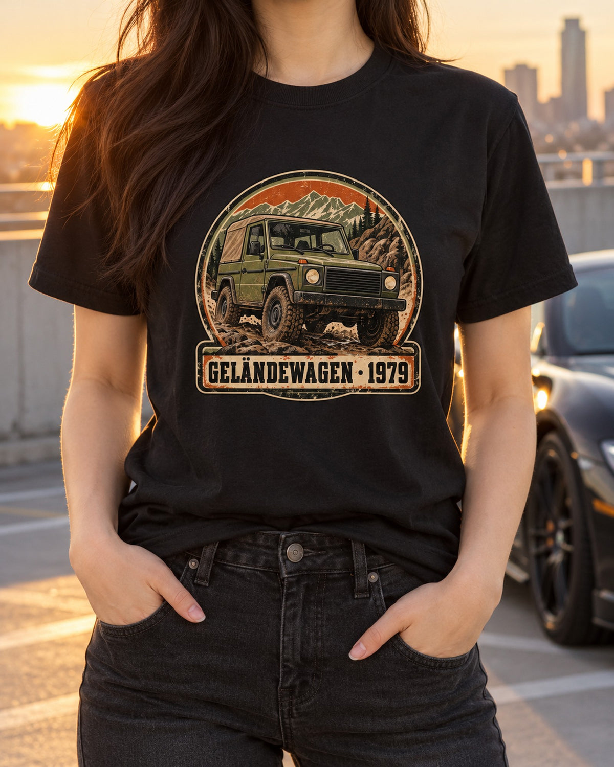 G63 W464 Keys On The Dish 12 MPG Worth It Minimal Tee T-Shirt Black worn hero