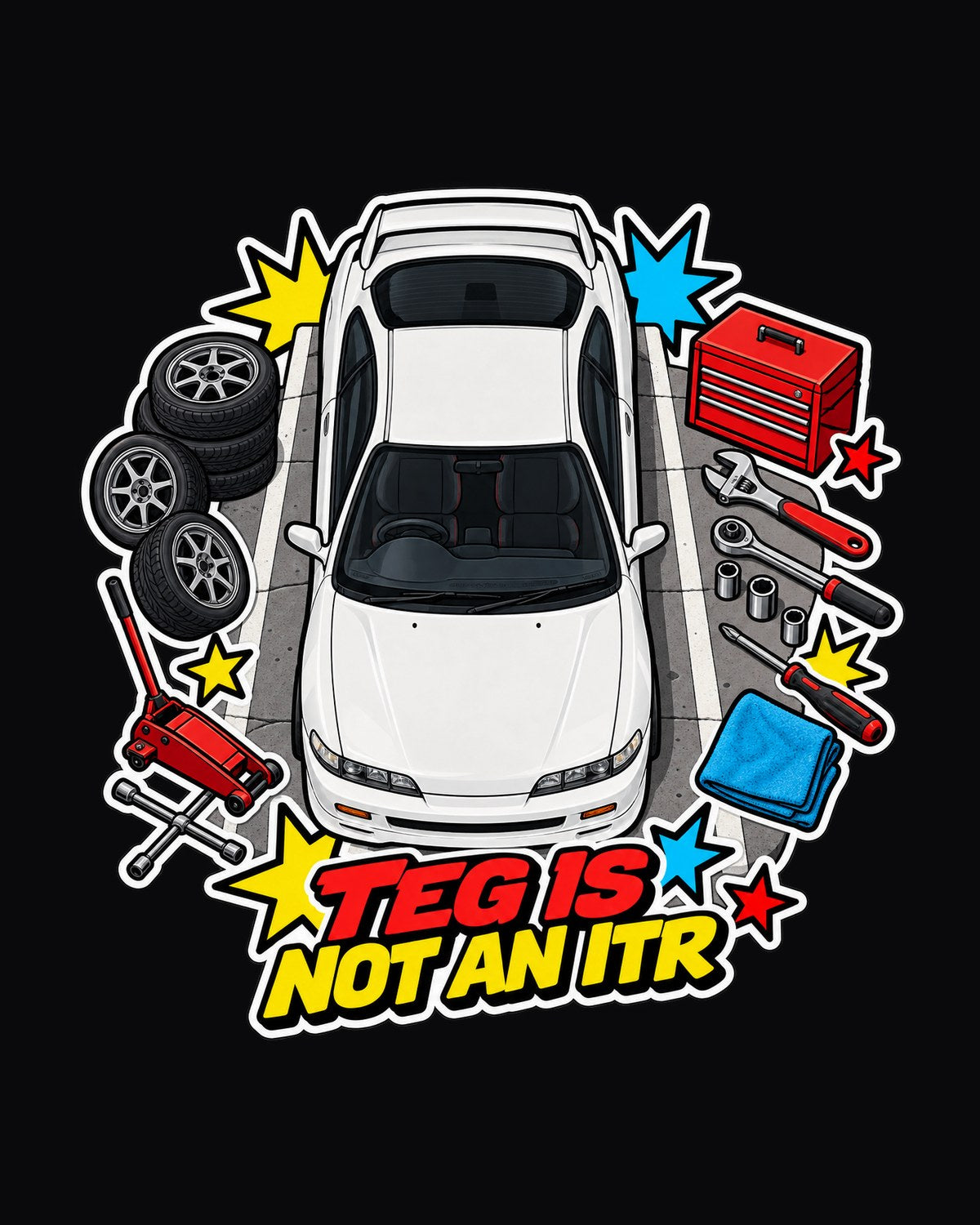 Honda Integra DC5 Showa-Era Catalogue Ad Shirt, Car Guy Gift design only