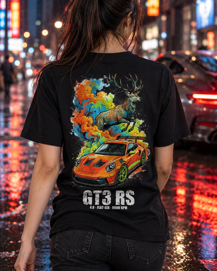 Porsche 911 GT3 RS Stag T-Shirt worn hero