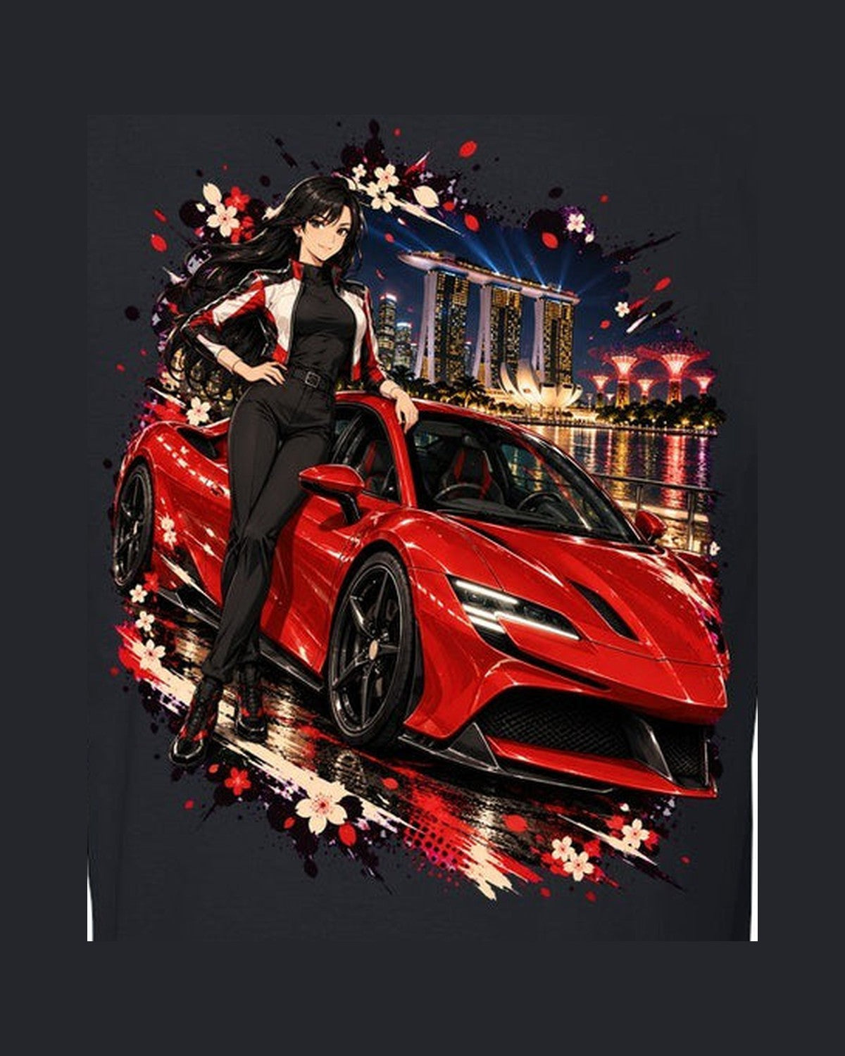 Ferrari SF90 Anime Girl Shirt, Hoodie & More design only