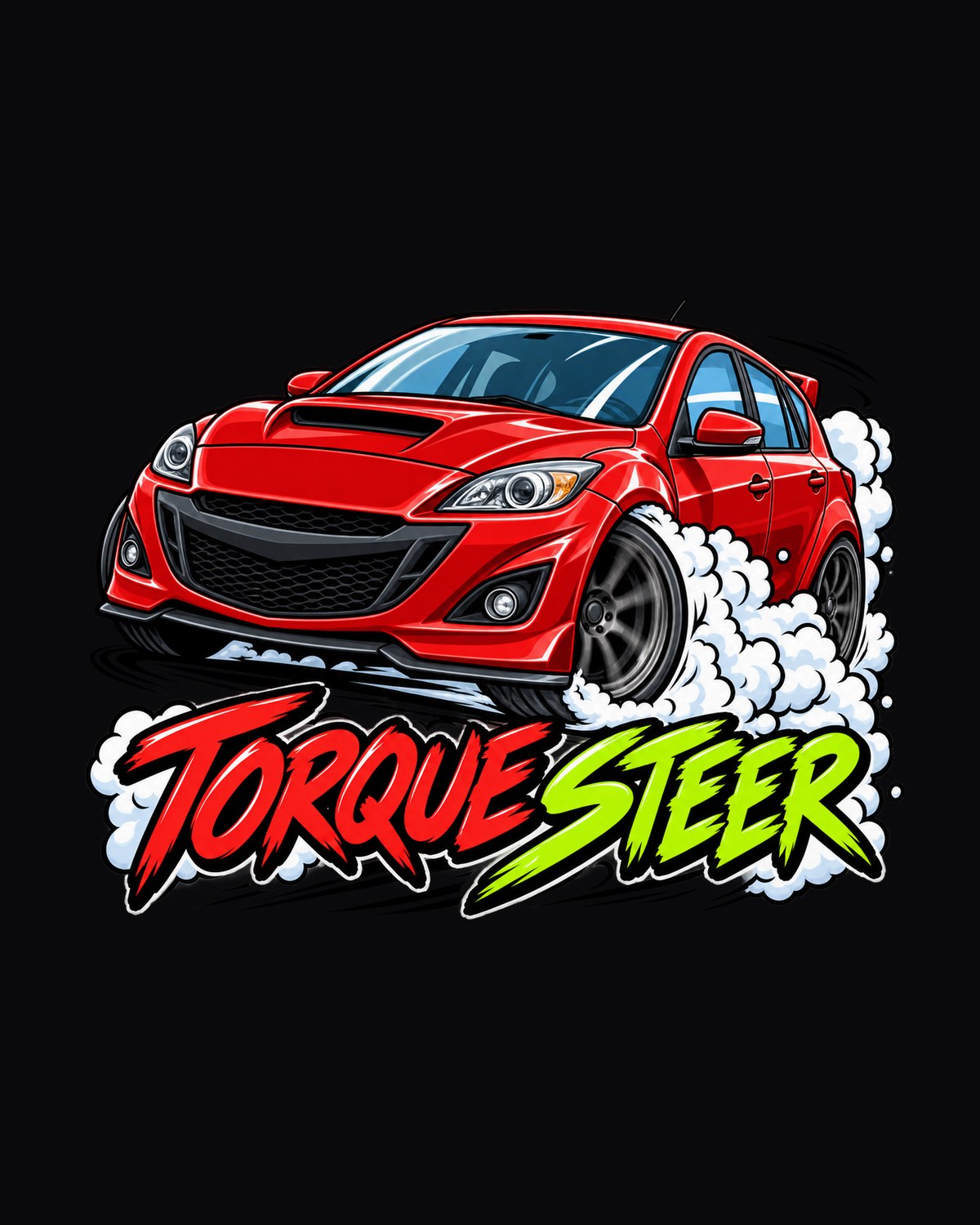 Mazdaspeed Miata NB Turbo Double-Exposure Shirt, 178 HP design only