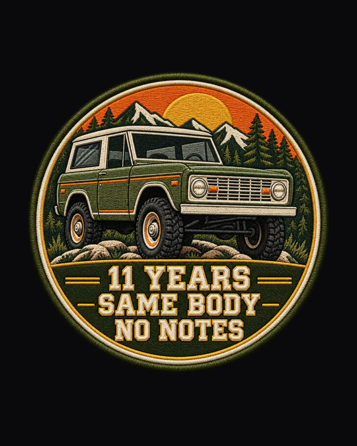 Ford Bronco U15 Wagon 1966-77 Crest print Tee design only