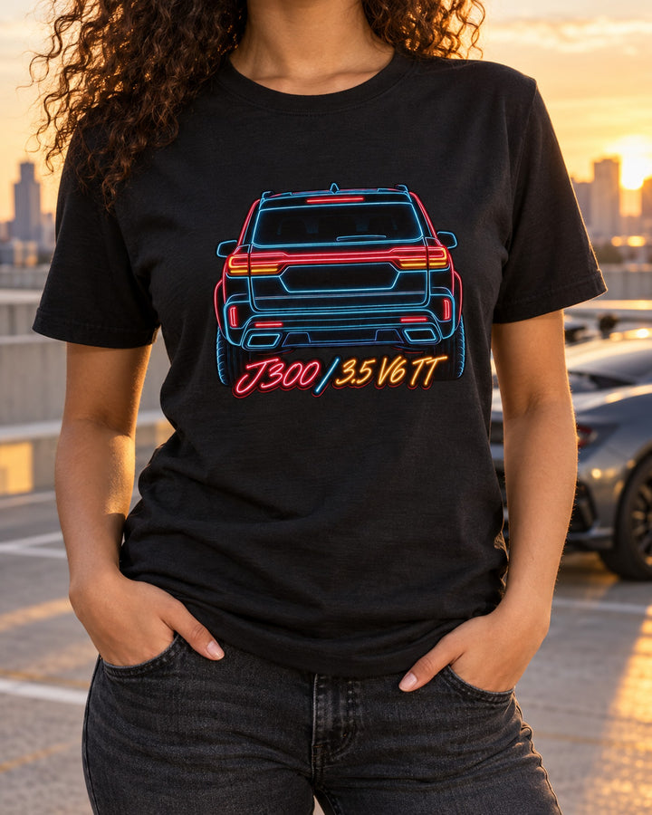 Land Cruiser J300 Neon Taillight Shirt, 3.5 V6 Twin Turbo T-Shirt Black worn hero