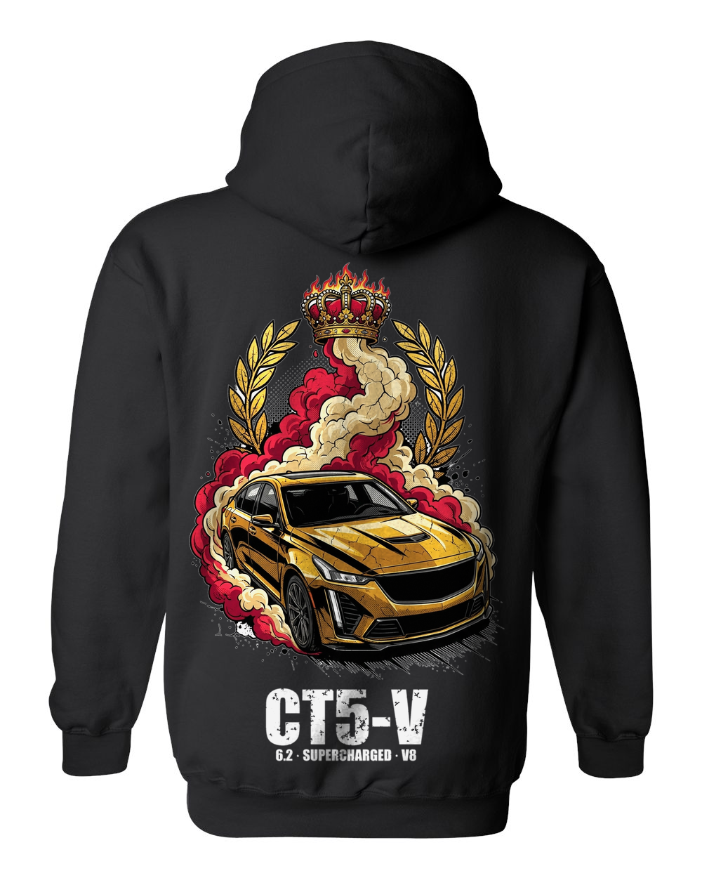 Pull Over Hoodie Black back