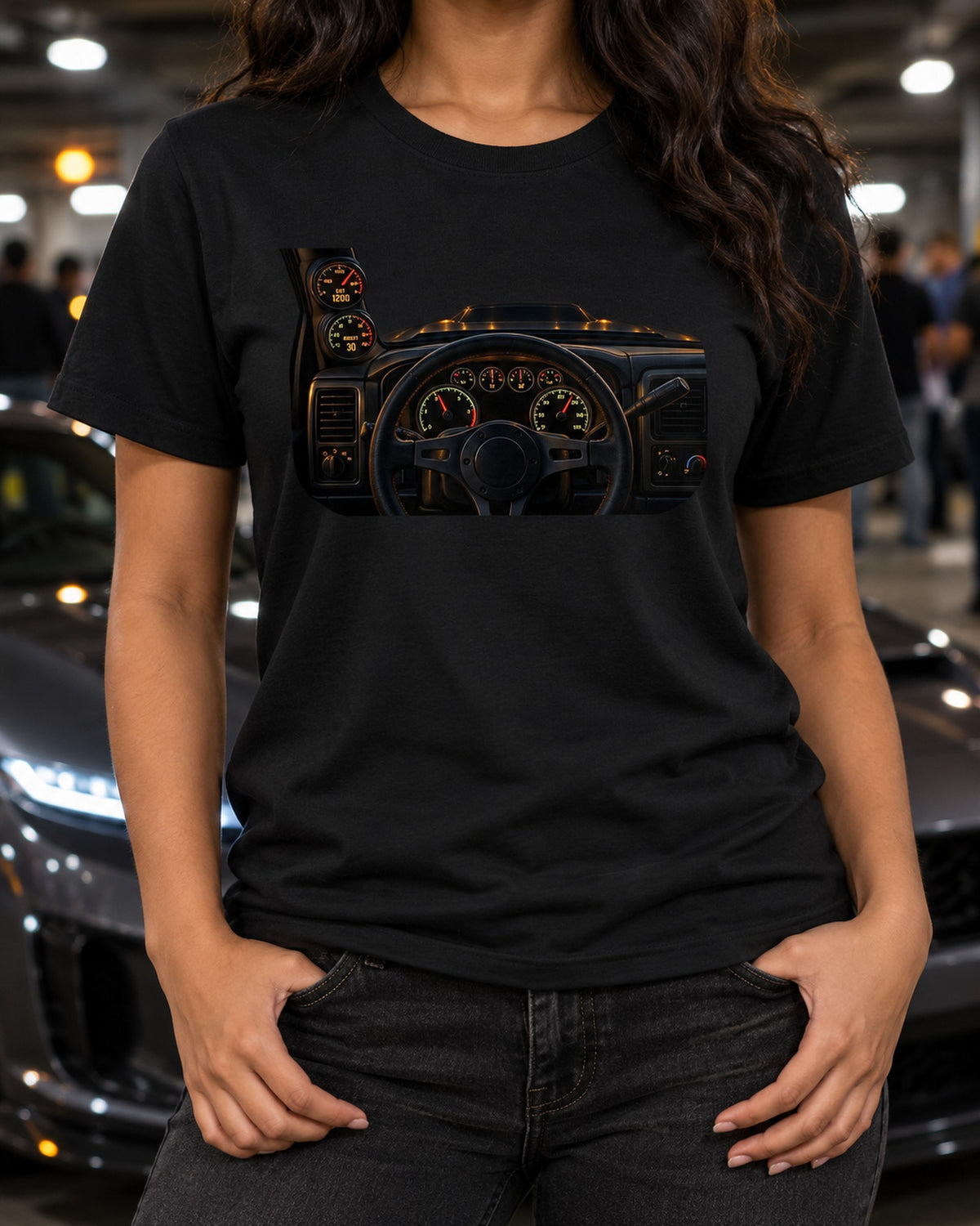 Dodge Ram 2500 Cummins Night Gauge Pack Shirt, 2003-2009 T-Shirt Black worn hero