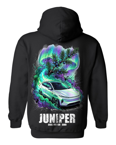 Tesla Model Y Juniper Pull Over Hoodie & Zip Hoodie
