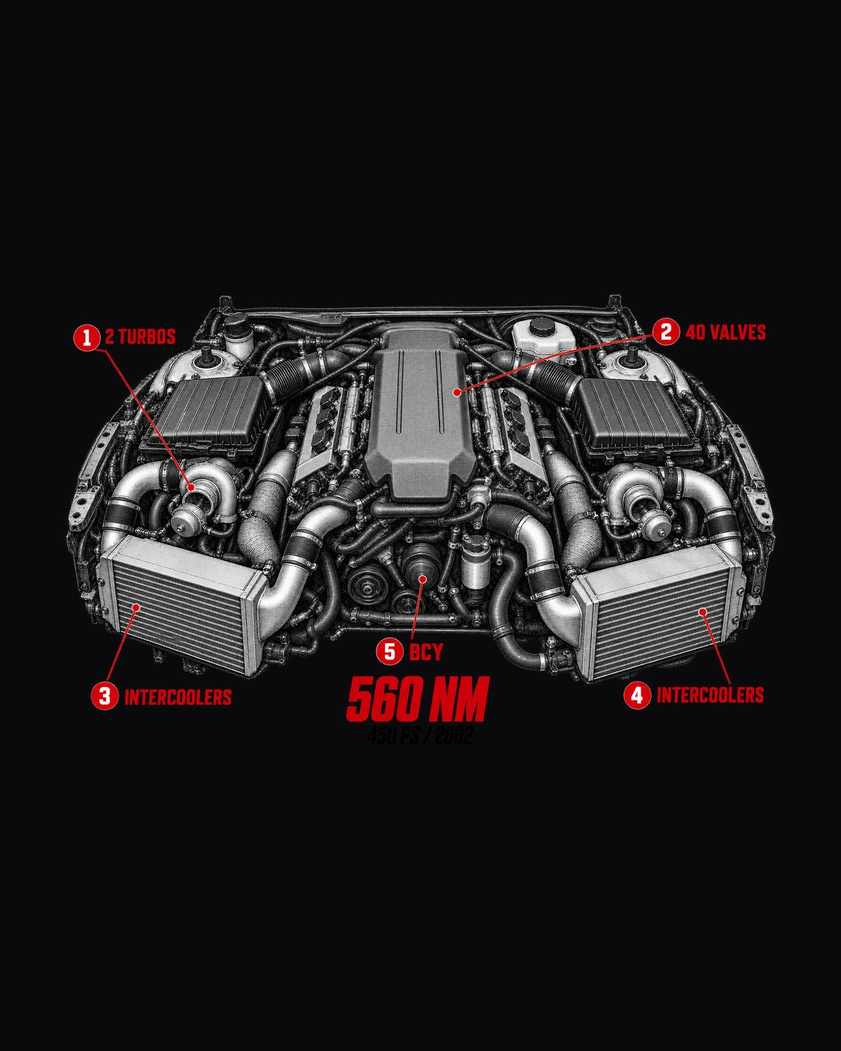 Audi RS6 C5 4.2 Biturbo Engine Callout Tee, Car Guy Gift design only