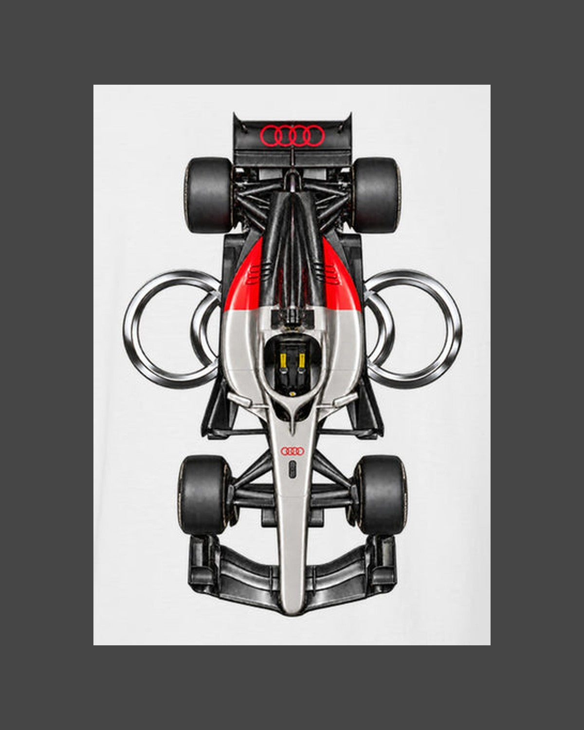 Audi R26 2026 F1 Overhead Poster Shirt, Formula 1 Tee, Design 25 design only