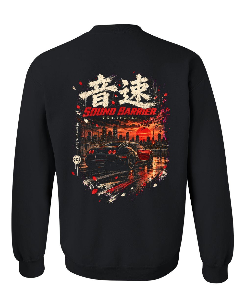 Bugatti Veyron Crewneck Black back