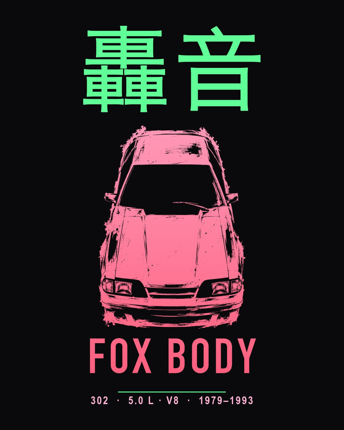 Fox Body 302 Full-Back Graphic Tee design only