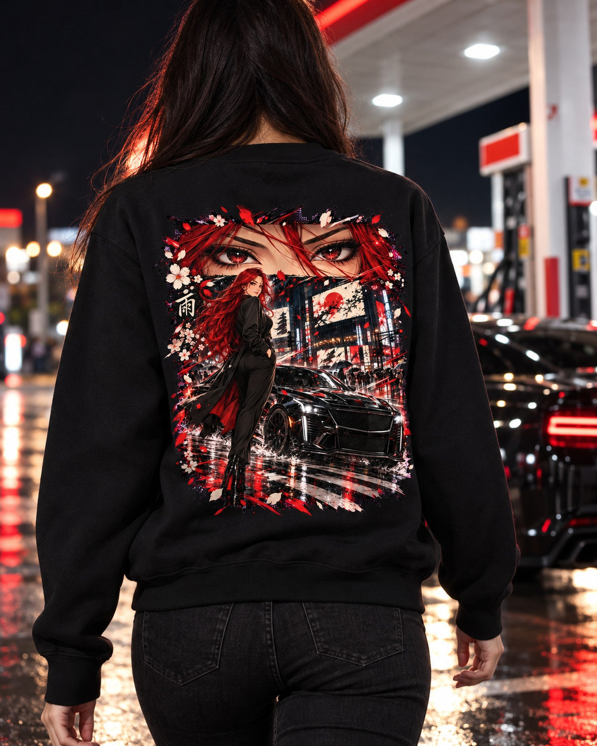 Cadillac CT5-V Blackwing Anime Girl Shirt, Hoodie & More Crewneck Black worn hero