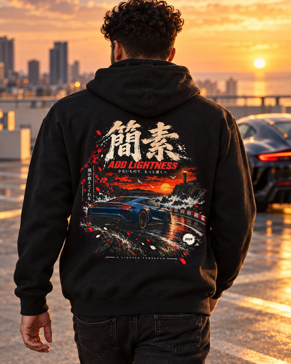Lotus Emira Add Lightness Shirt, Hoodie & More Pull Over Hoodie Black worn hero