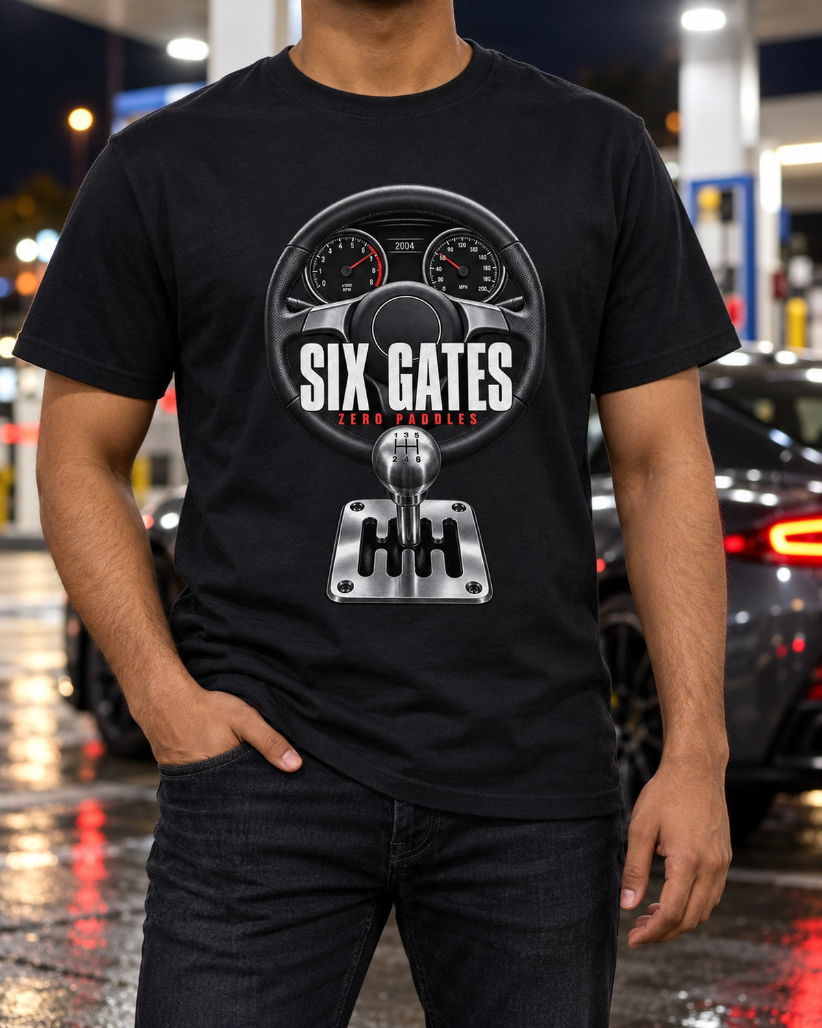 Lamborghini Gallardo Gated Six-Speed Cockpit Shirt, Manual Car Tee T-Shirt Black worn hero