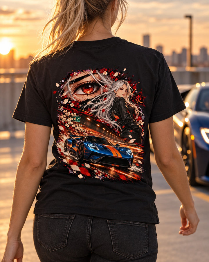 Ford GT Anime Girl Shirt, Hoodie & More T-Shirt Black worn hero