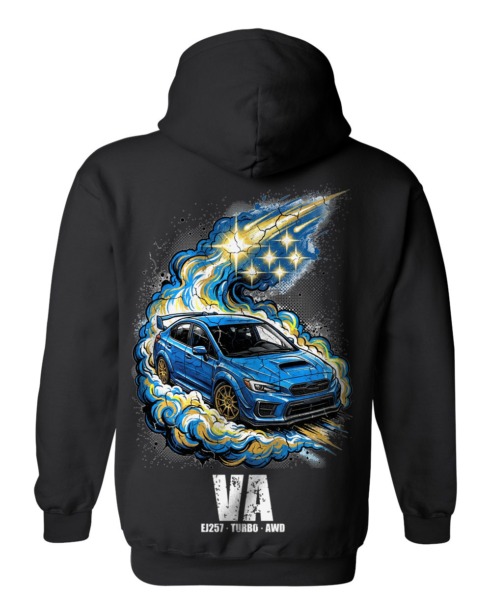 Pull Over Hoodie Black back