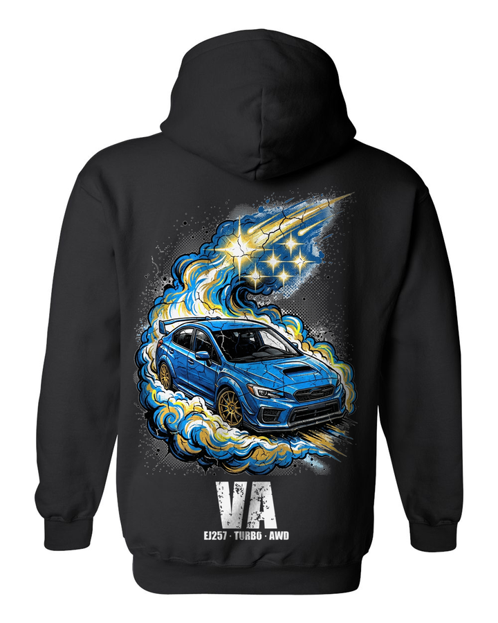 Pull Over Hoodie Black back