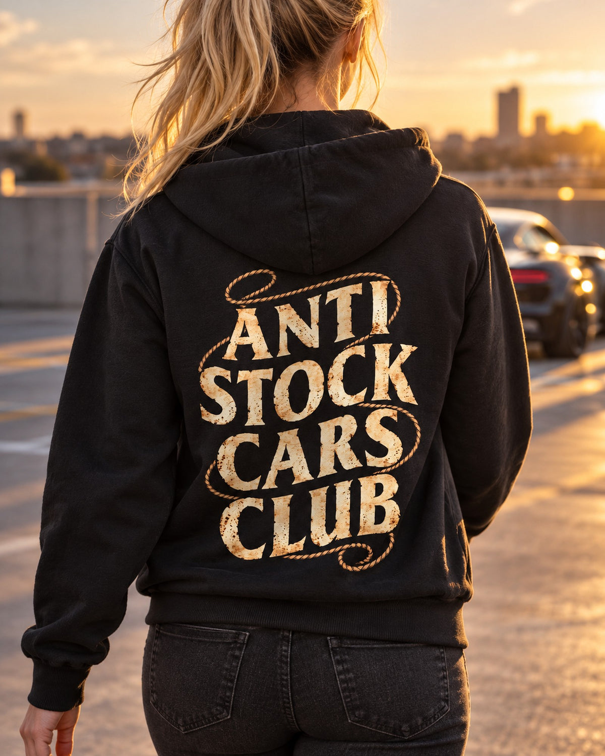 Anti Stock Cars Club Old West Wanted Poster Shirt, Hoodie & More Zip Hoodie Black worn hero