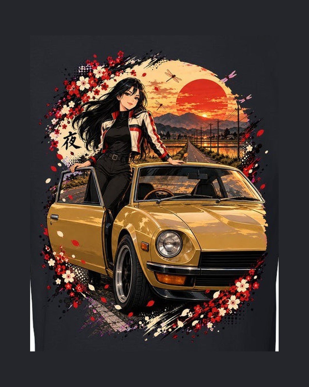 Datsun 240Z Anime Girl Shirt, Hoodie & More design only