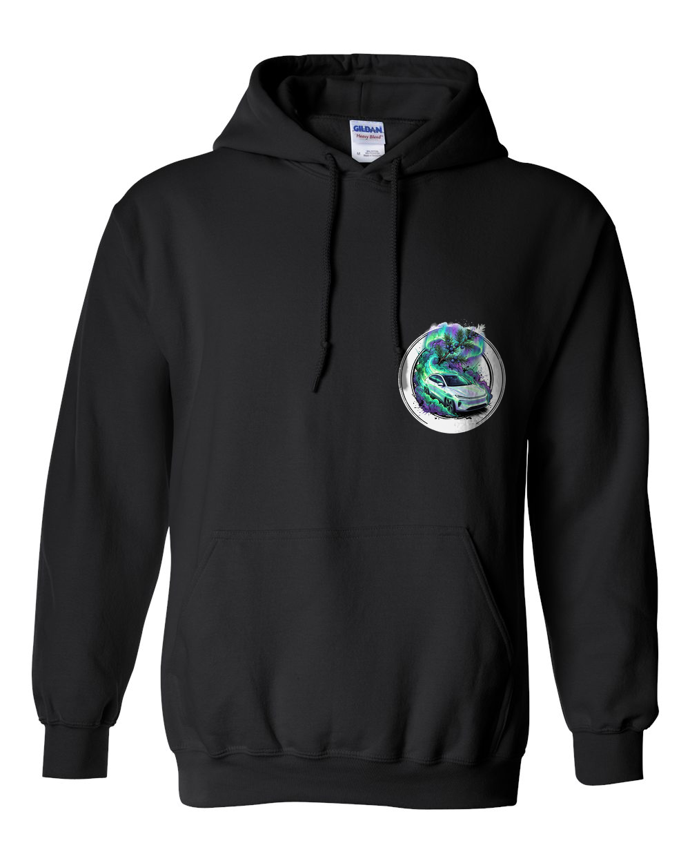 Pull Over Hoodie Black front