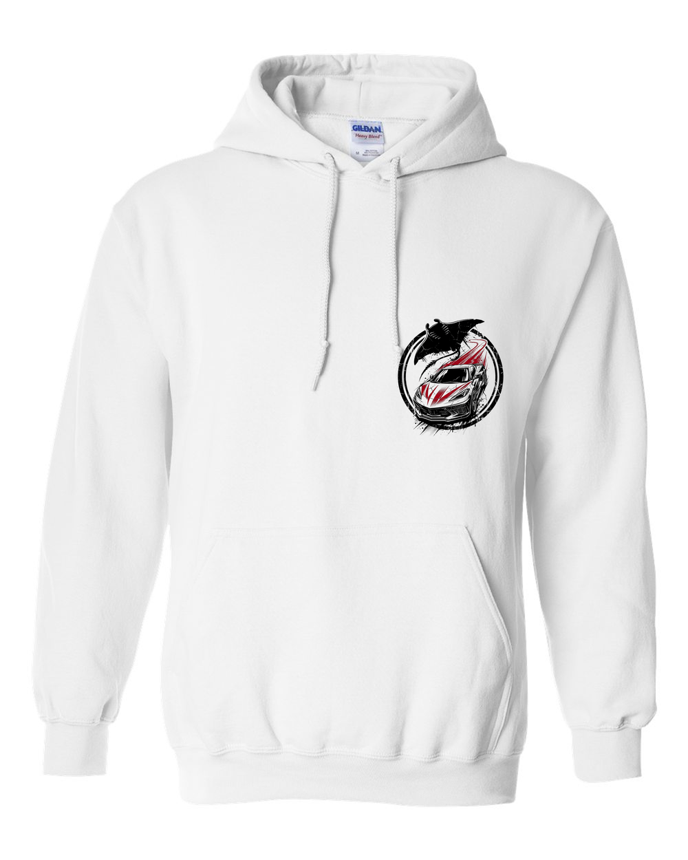 Pull Over Hoodie White front