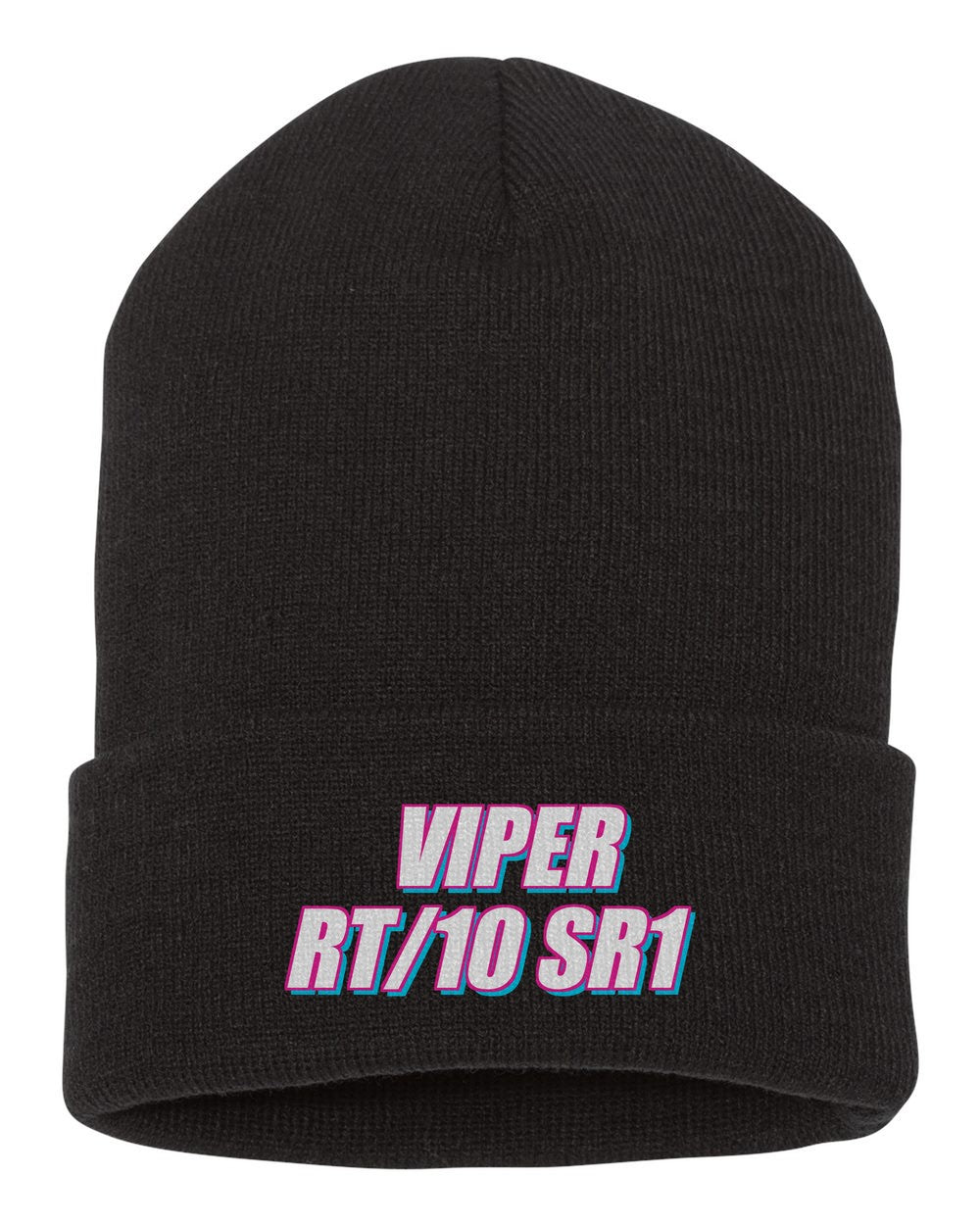 Viper Rt/10 Sr1 black beanie front view with car name