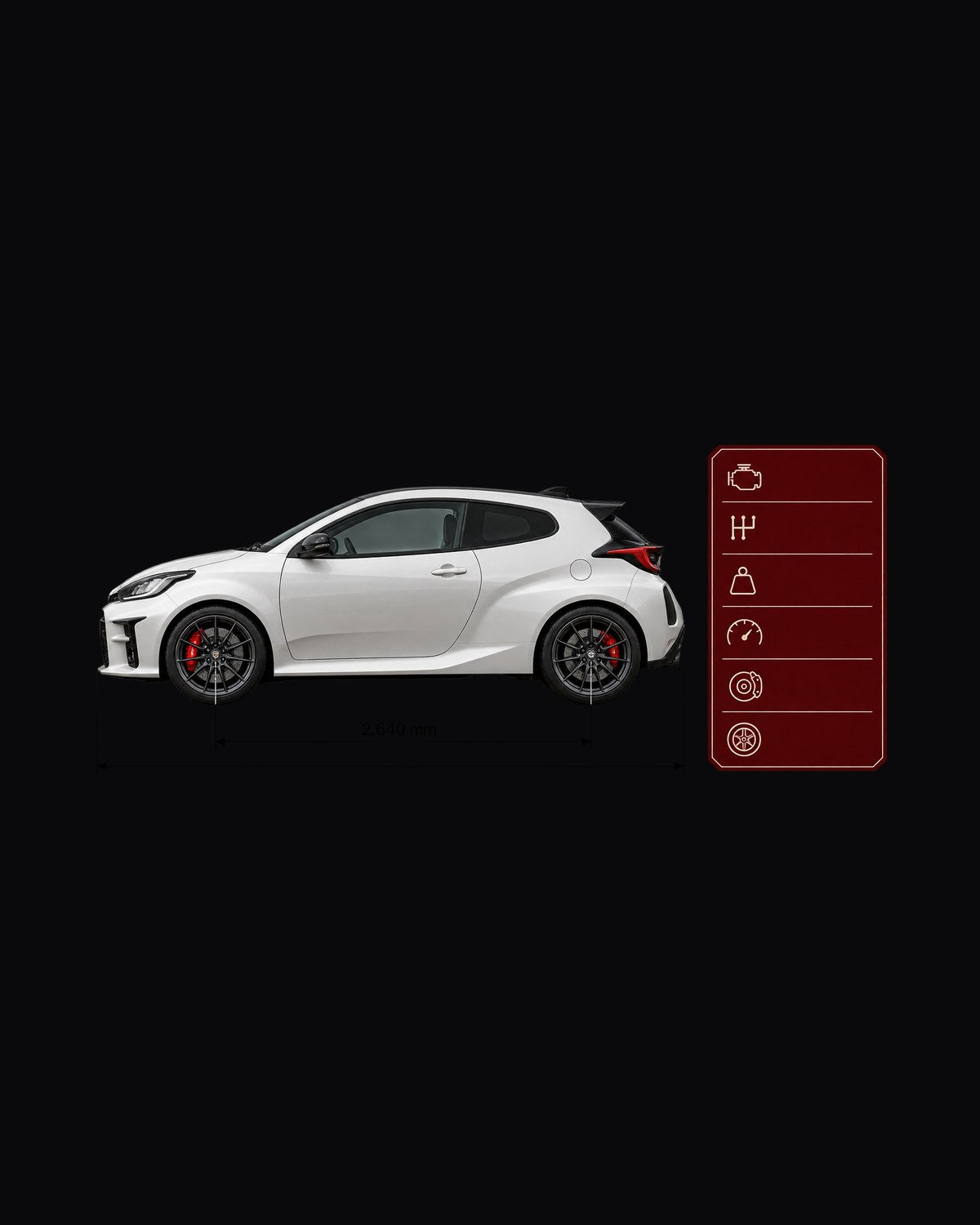 Toyota GR Yaris Circuit Package Homologation Special Poster Tee design only