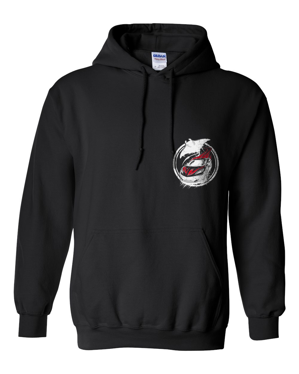 Pull Over Hoodie Black front