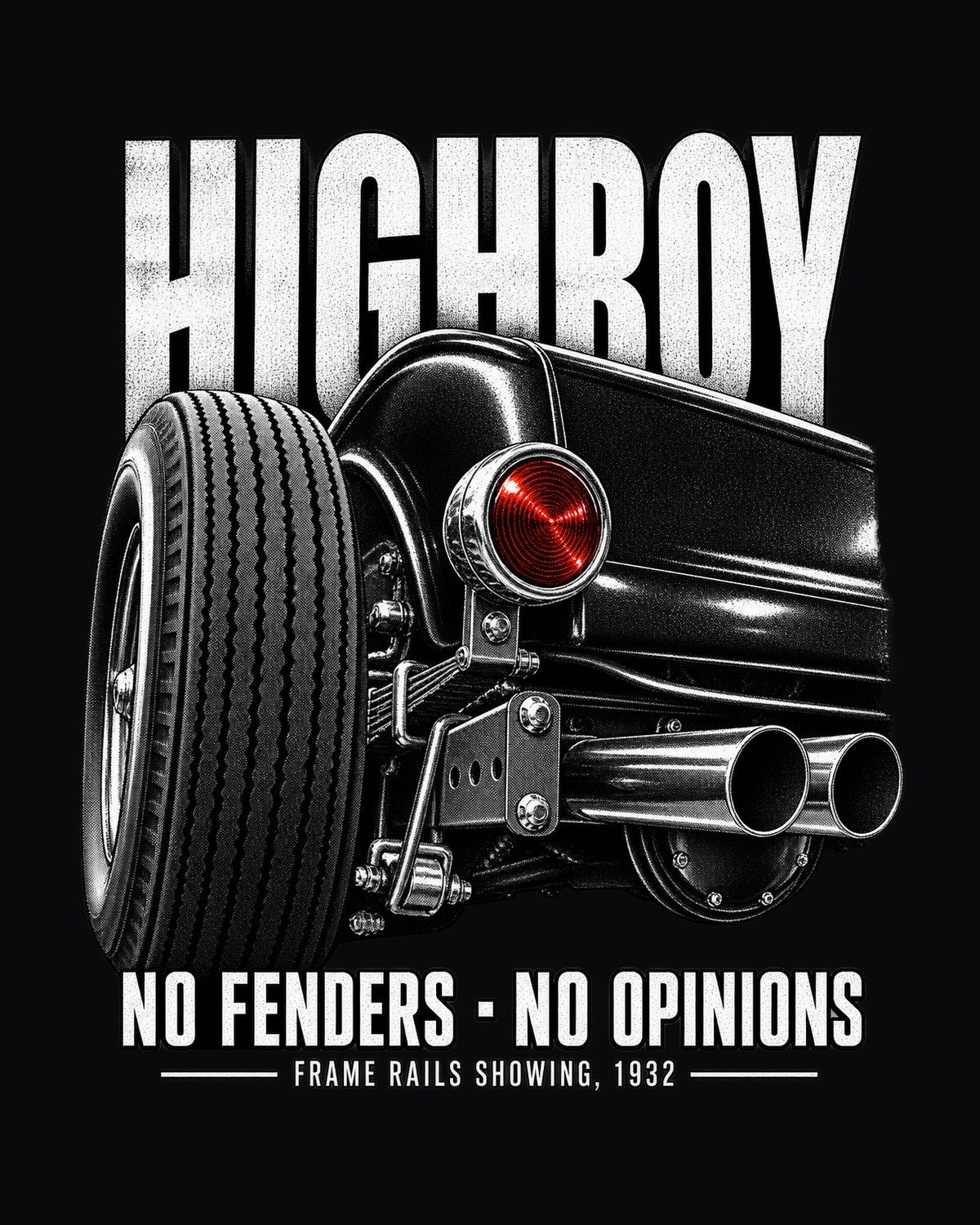 1932 Ford Deuce Highboy Taillight Detail Shirt, Hot Rod Gift design only