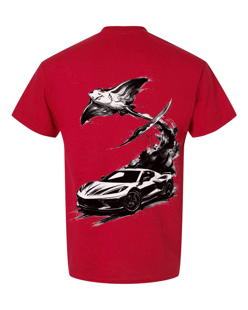 Stingray Blade T-Shirt Red back
