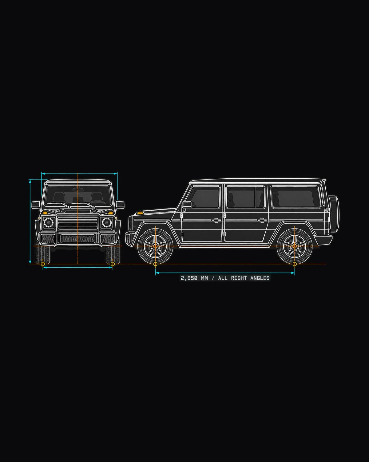 Mercedes SLS AMG C197 Gullwing Night Garage Neon Outline Tee design only