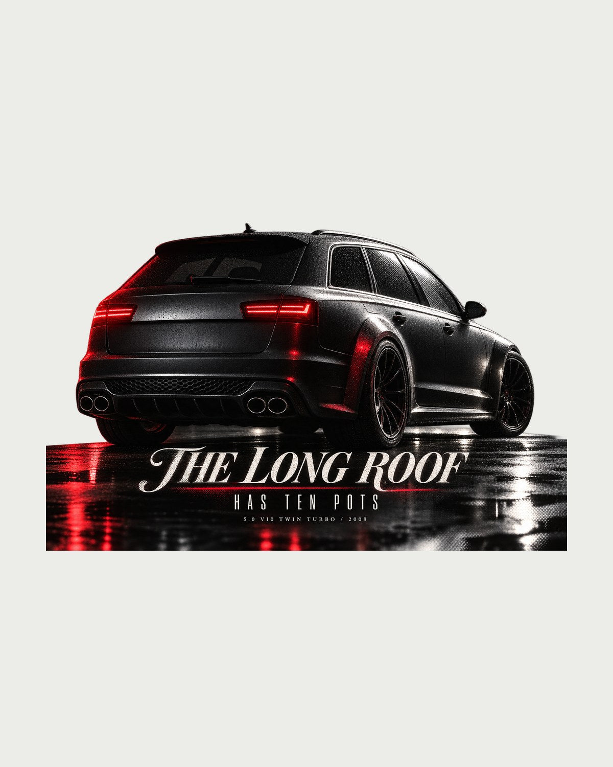 Audi RS6 Avant C6 V10 Garage Night print Tee design only
