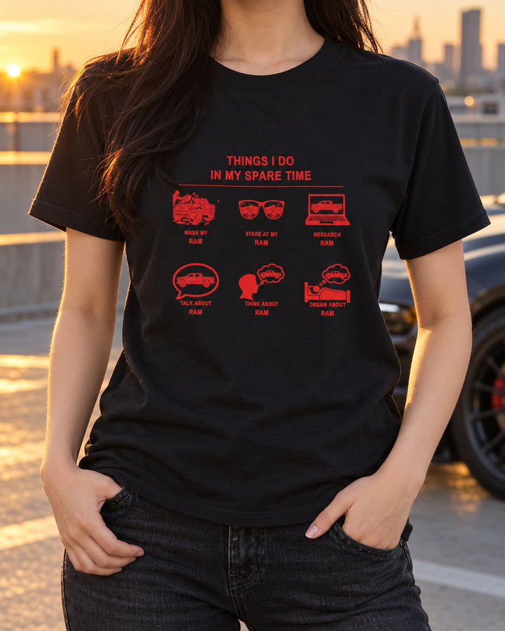 Ram Things I Do Shirt, Hoodie & More T-Shirt Black worn hero