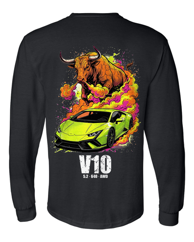 Lamborghini Huracan Bull Long Sleeve T-Shirt
