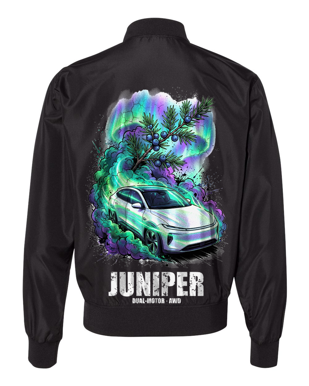 Tesla Model Y Juniper Bomber Jacket — Black back