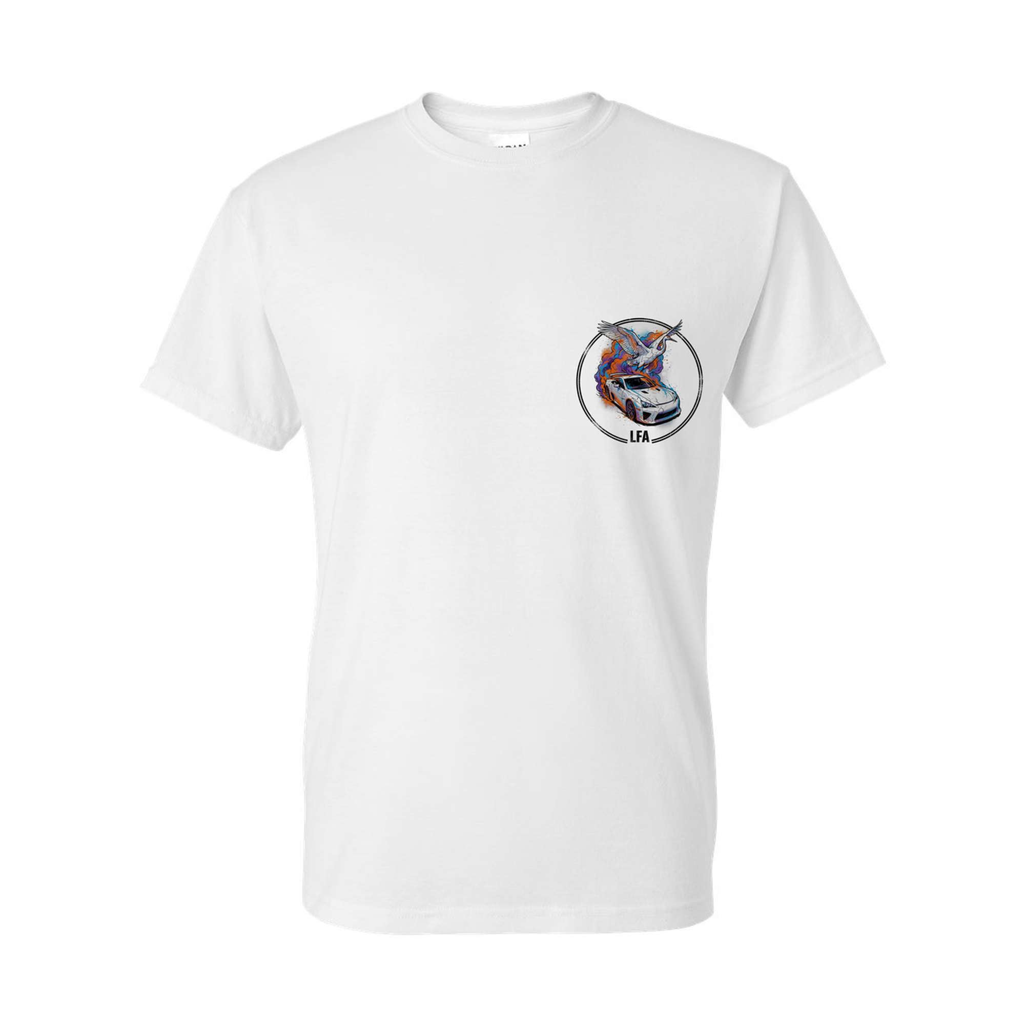Lexus LFA Crane T-Shirt — White front emblem